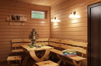 Отделка бани