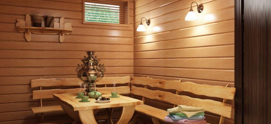 Отделка бани